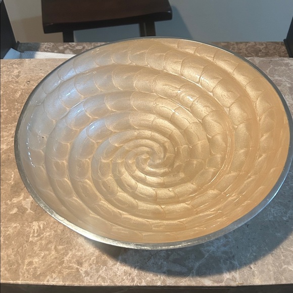 Pier 1 Silver Decorative Bowl - Picture 1 of 3